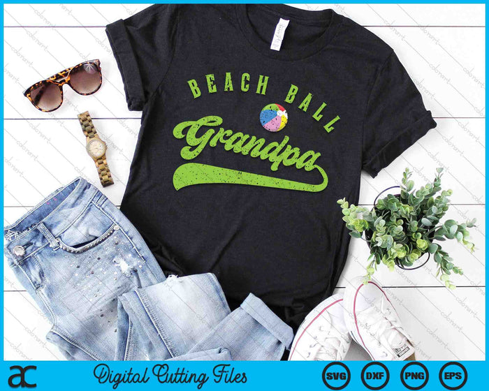 Beach Ball Grandpa SVG PNG Digital Cutting Files Beach Ball Grandpa SVG PNG Digital Cutting Files