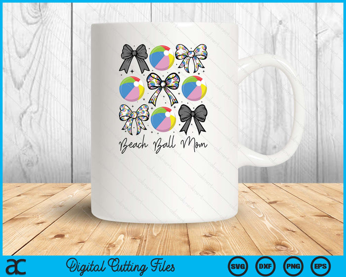 Beach Ball Mom Coquette Bow Beach Ball Season SVG PNG Digital Printable Files Beach Ball Mom Coquette Bow Beach Ball Season SVG PNG Digital Printable Files