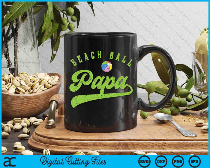 Beach Ball Papa SVG PNG Digital Cutting Files Beach Ball Papa SVG PNG Digital Cutting Files