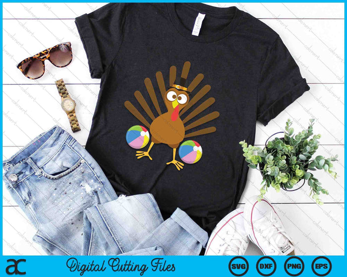 Beach Ball Turkey Thanksgiving SVG PNG Digital Cutting Files Beach Ball Turkey Thanksgiving SVG PNG Digital Cutting Files
