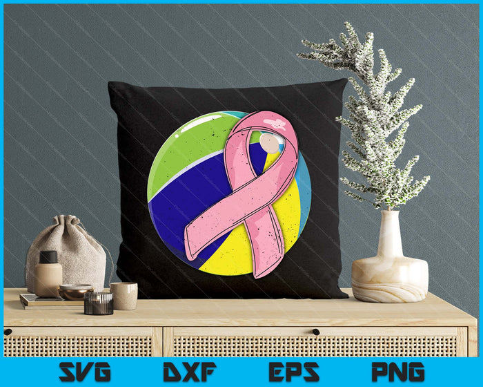 Beach Pink Ribbon Breast Cancer Awareness Sport Lover SVG PNG Digital Cutting Files Beach Pink Ribbon Breast Cancer Awareness Sport Lover SVG PNG Digital Cutting Files