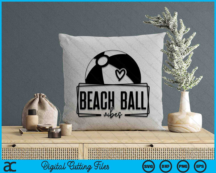 Beach Ball Vibes Game Day Sports SVG PNG Digital Printable Files Beach Ball Vibes Game Day Sports SVG PNG Digital Printable Files