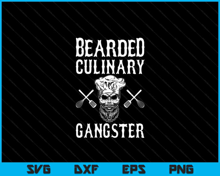 Bearded Culinary Gangster Vintage Cooking Guru SVG PNG Digital Cutting Files Bearded Culinary Gangster Vintage Cooking Guru SVG PNG Digital Cutting Files