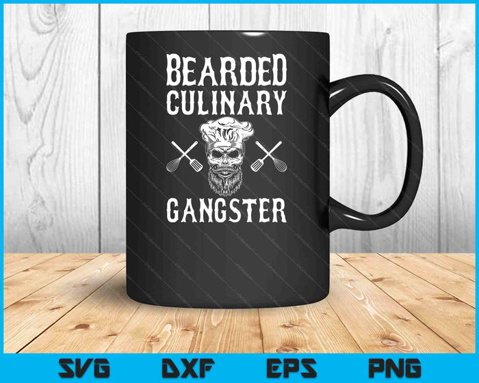 Bearded Culinary Gangster Vintage Cooking Guru SVG PNG Digital Cutting Files Bearded Culinary Gangster Vintage Cooking Guru SVG PNG Digital Cutting Files