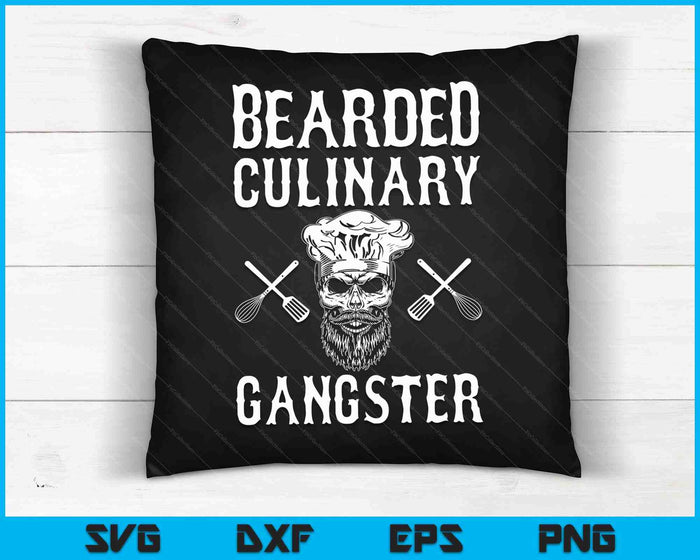 Bearded Culinary Gangster Vintage Cooking Guru SVG PNG Digital Cutting Files Bearded Culinary Gangster Vintage Cooking Guru SVG PNG Digital Cutting Files