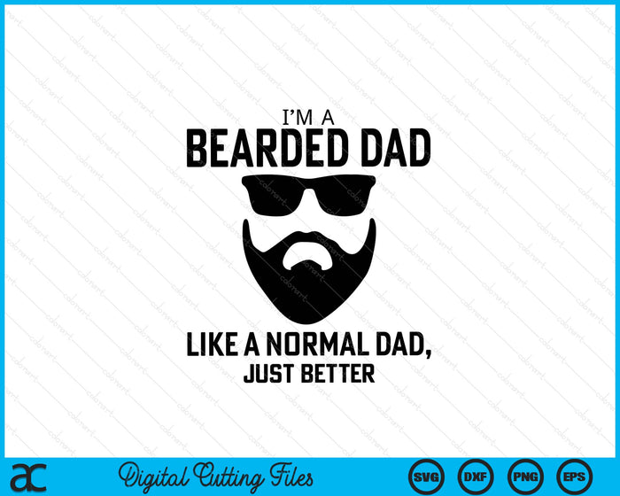 Bearded Dad  Mens Beard Humor Funny Superhero SVG PNG Digital Cutting Files Bearded Dad  Mens Beard Humor Funny Superhero SVG PNG Digital Cutting Files