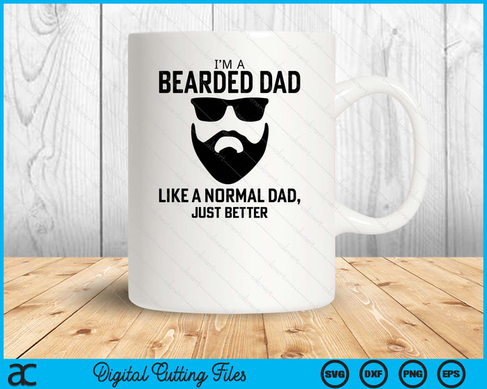 Bearded Dad  Mens Beard Humor Funny Superhero SVG PNG Digital Cutting Files Bearded Dad  Mens Beard Humor Funny Superhero SVG PNG Digital Cutting Files