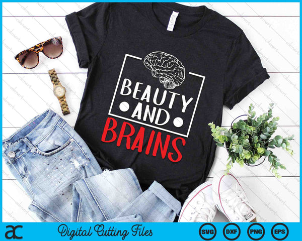 Beauty And Brains Human Anatomy Science SVG PNG Digital Printable Files
