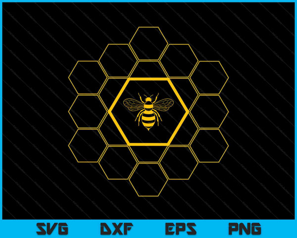 Bee Honeycomb Beekeeper Beekeeping SVG PNG Cutting Printable Files