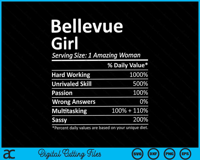 Bellevue Girl WA Washington State City Home Roots SVG PNG Digital Cutting Files Bellevue Girl WA Washington State City Home Roots SVG PNG Digital Cutting Files