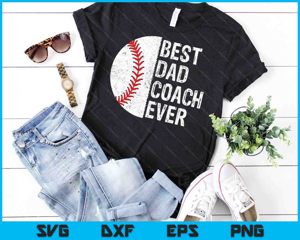 Best Dad Coach Ever, Funny Baseball Tee For Sport Lovers Shirt