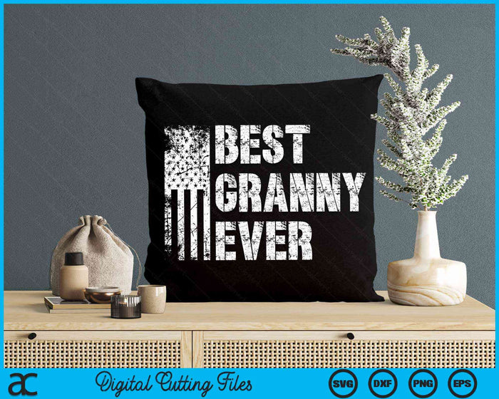 Best Granny Ever American Flag Vintage Mother's Day SVG PNG Digital Cutting File Best Granny Ever American Flag Vintage Mother's Day SVG PNG Digital Cutting File