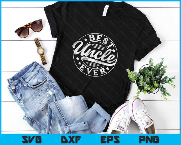 Best Uncle Ever Father's Day Uncle Gifts Vintage Emblem SVG PNG Digital Printable Files