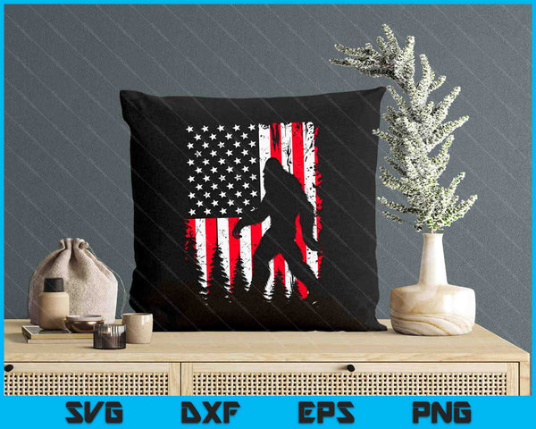 Bigfoot Sasquatch Firecracker American USA Funny 4th Of July SVG PNG Digital Printable Files