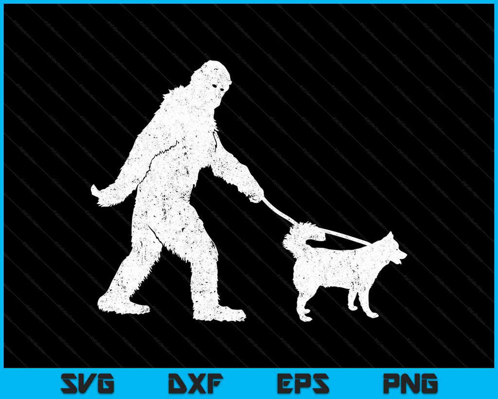 BigfootSasquatchWalkingHuskyDo