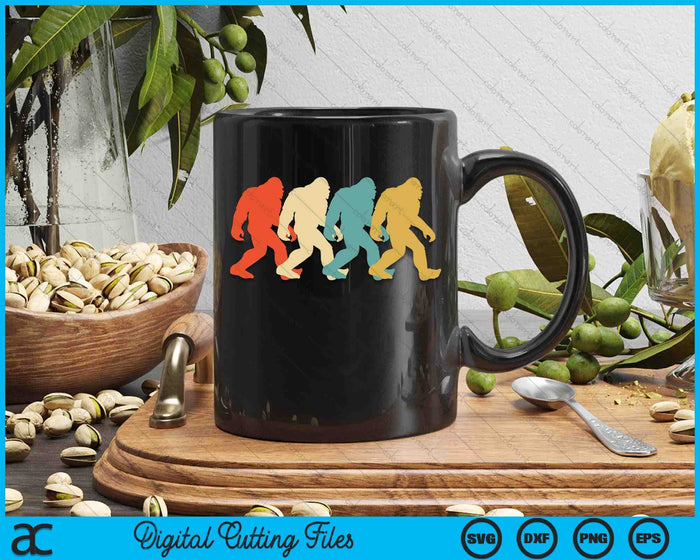 Bigfoot Silhouette Retro Pop Art Sasquatch Graphic SVG PNG Digital Printable Files Bigfoot Silhouette Retro Pop Art Sasquatch Graphic SVG PNG Digital Printable Files