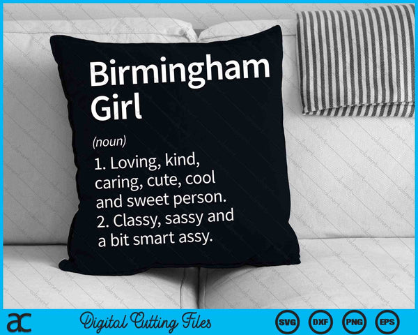 Birmingham Girl AL Alabama Home Roots SVG PNG Archivo de corte digital