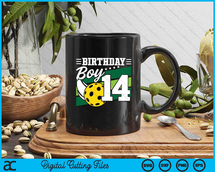 Birthday Boy 14 Years Old Pickleball Lover Birthday SVG PNG Digital Cutting Files Birthday Boy 14 Years Old Pickleball Lover Birthday SVG PNG Digital Cutting Files