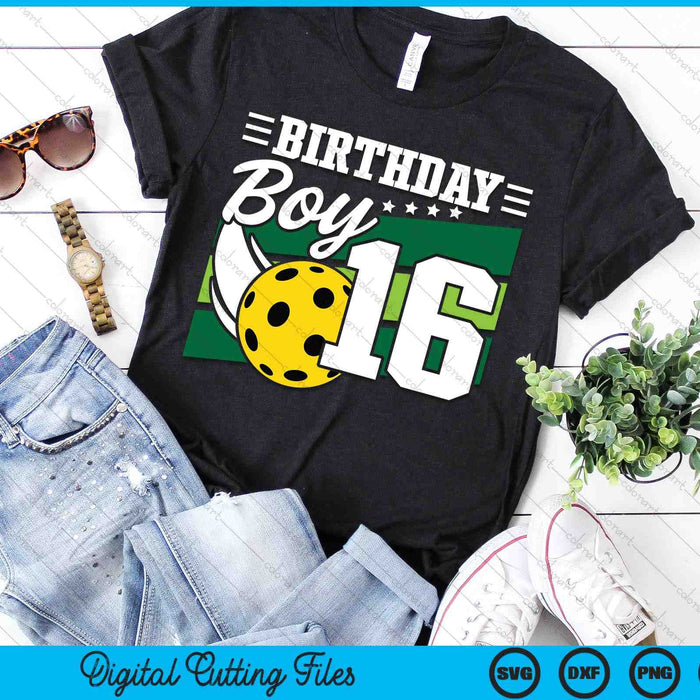 Birthday Boy 16 Years Old Pickleball Lover Birthday SVG PNG Digital Cutting Files Birthday Boy 16 Years Old Pickleball Lover Birthday SVG PNG Digital Cutting Files