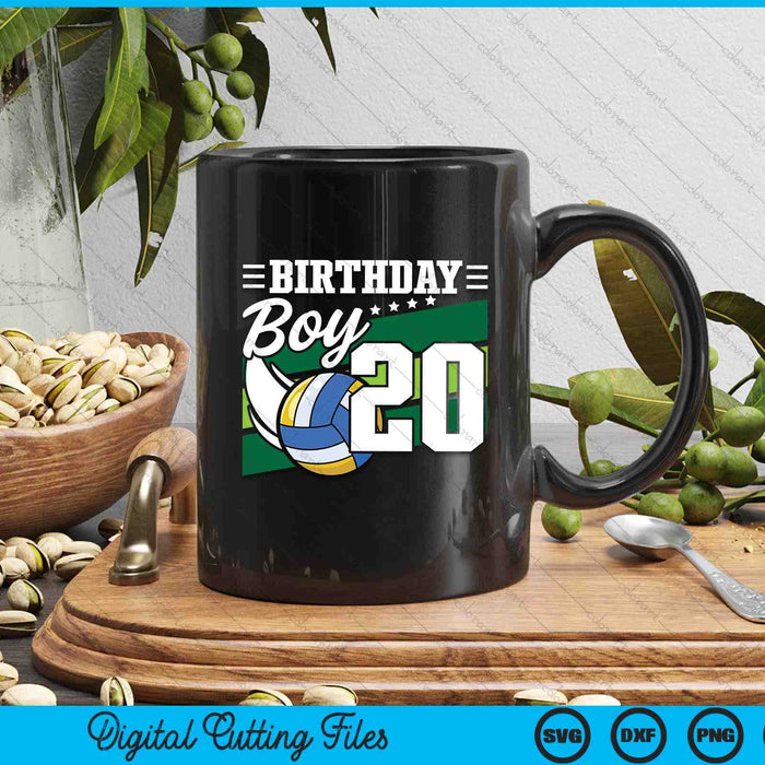 Birthday Boy 20 Years Old Volleyball Lover Birthday SVG PNG Digital Cutting Files Birthday Boy 20 Years Old Volleyball Lover Birthday SVG PNG Digital Cutting Files