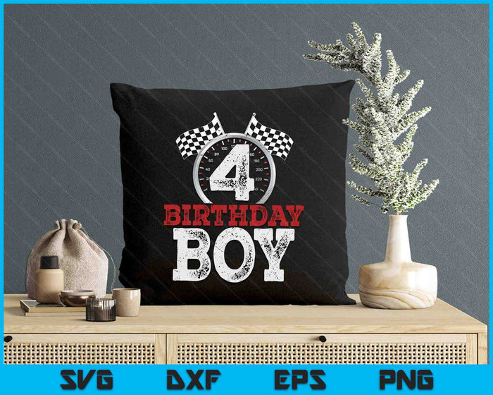 Birthday Boy 4 Fourth Race Car 4th Birthday Racing Car Driver SVG PNG Digital Printable Files Birthday Boy 4 Fourth Race Car 4th Birthday Racing Car Driver SVG PNG Digital Printable Files