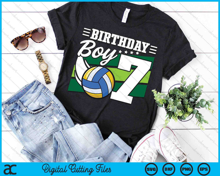 Birthday Boy 7 Years Old Volleyball Lover Birthday SVG PNG Digital Cutting Files Birthday Boy 7 Years Old Volleyball Lover Birthday SVG PNG Digital Cutting Files