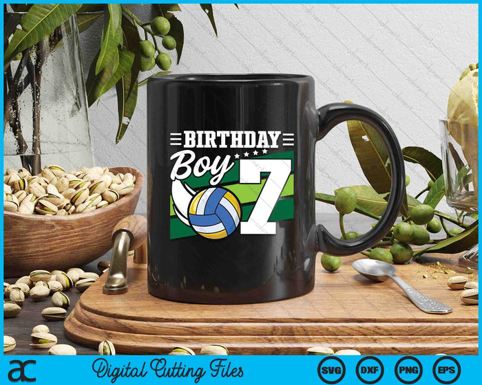 Birthday Boy 7 Years Old Volleyball Lover Birthday SVG PNG Digital Cutting Files Birthday Boy 7 Years Old Volleyball Lover Birthday SVG PNG Digital Cutting Files