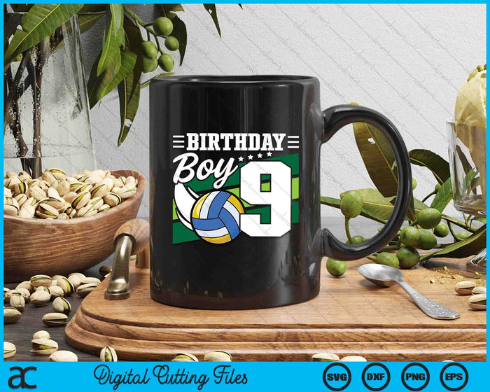 Birthday Boy 9 Years Old Volleyball Lover Birthday SVG PNG Digital Cutting Files Birthday Boy 9 Years Old Volleyball Lover Birthday SVG PNG Digital Cutting Files