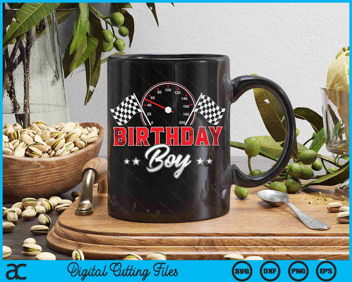Birthday Boy Race Car Racing Car Driver SVG PNG Cutting Printable Files