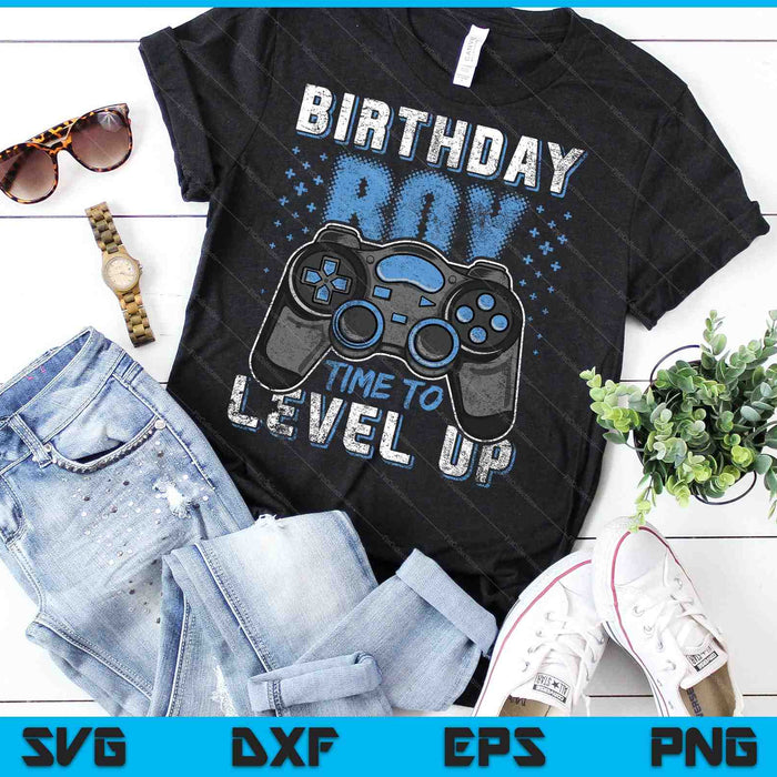 Birthday Boy Time to Level Up Video Game SVG PNG Cutting Printable Files Birthday Boy Time to Level Up Video Game SVG PNG Cutting Printable Files