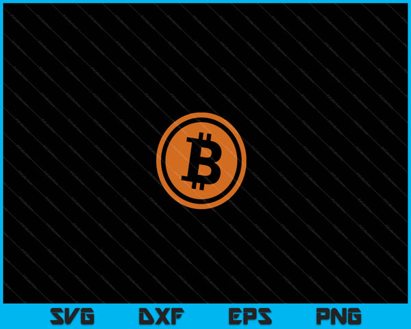 Bitcoin Logo Emblem Cryptocurrency Blockchains Bitcoin SVG PNG Cutting Printable Files