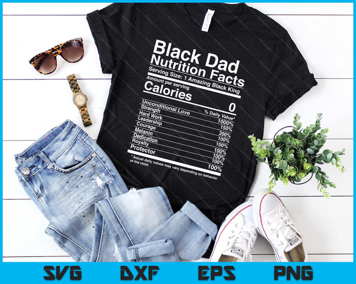 Black Dad Nutrition Facts SVG PNG Digital Cutting Files Black Dad Nutrition Facts SVG PNG Digital Cutting Files