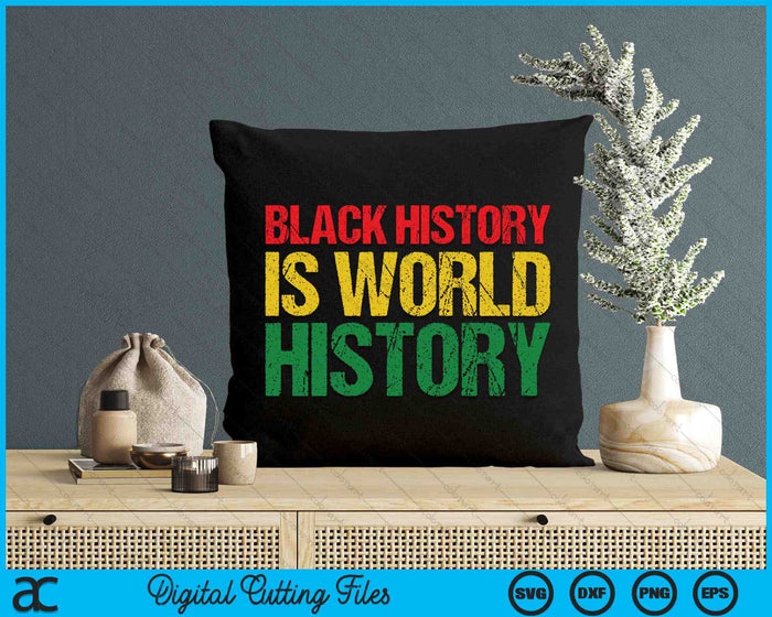 Black History Is World History SVG PNG Digital Printable Files