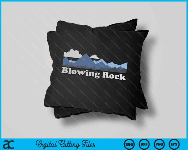 Blowing Rock North Carolina Blue Ridge Mountains SVG PNG digitaal snijbestand