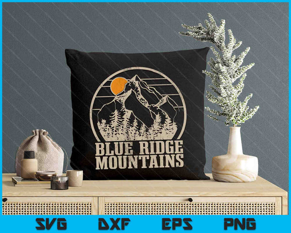 Blue Ridge Mountains Vintage Mountains USA America Souvenir SVG PNG Digital Printable Files