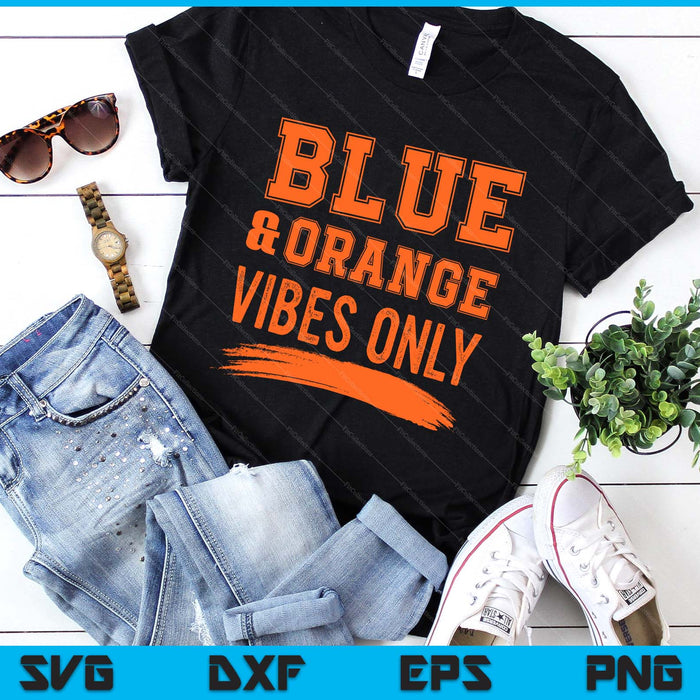 Blue and Orange Game Day SVG PNG Digital Printable Files Blue and Orange Game Day SVG PNG Digital Printable Files