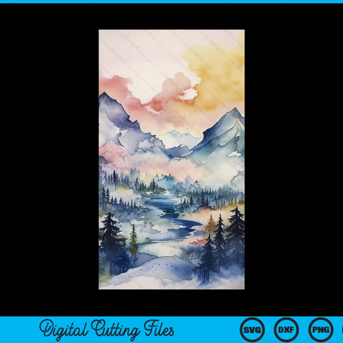 Boho Floral Forest Pine Tree Nature Mountain Case SVG PNG Digital Cutting Files Boho Floral Forest Pine Tree Nature Mountain Case SVG PNG Digital Cutting Files