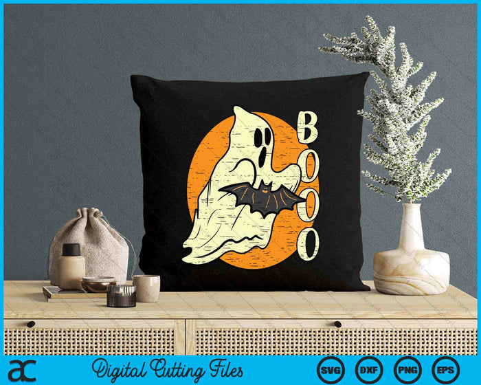 Boo Ghost Bat Retro Vintage Groovy Halloween SVG PNG Digital Cutting Files Boo Ghost Bat Retro Vintage Groovy Halloween SVG PNG Digital Cutting Files