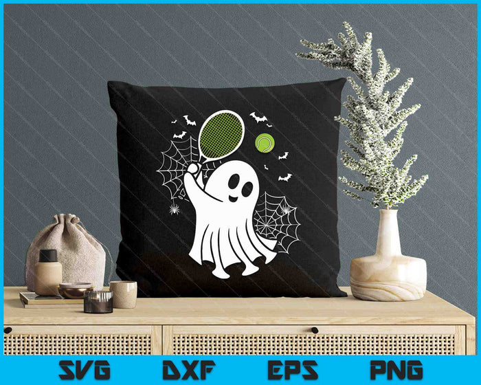 Boo Ghost Playing Tennis Funny Halloween Tennis SVG PNG Digital Cutting File Boo Ghost Playing Tennis Funny Halloween Tennis SVG PNG Digital Cutting File