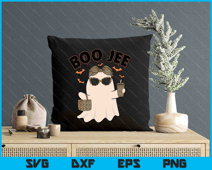 Boo JEE Boujee Pink Ghost Halloween October Vibes SVG PNG Digital Printable Files Boo JEE Boujee Pink Ghost Halloween October Vibes SVG PNG Digital Printable Files
