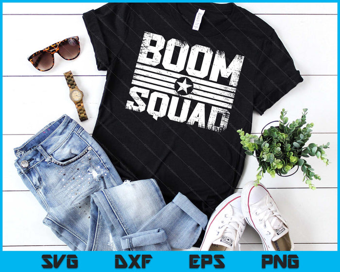 Boom Squad 4th Of July & New Year's Eve Firework SVG PNG Digital Cutting Files Boom Squad 4th Of July & New Year's Eve Firework SVG PNG Digital Cutting Files