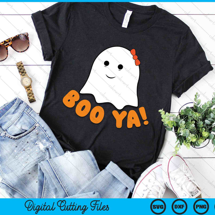 Booya Funny Cute Bow Halloween Ghost Pun SVG PNG Digital Cutting File Booya Funny Cute Bow Halloween Ghost Pun SVG PNG Digital Cutting File