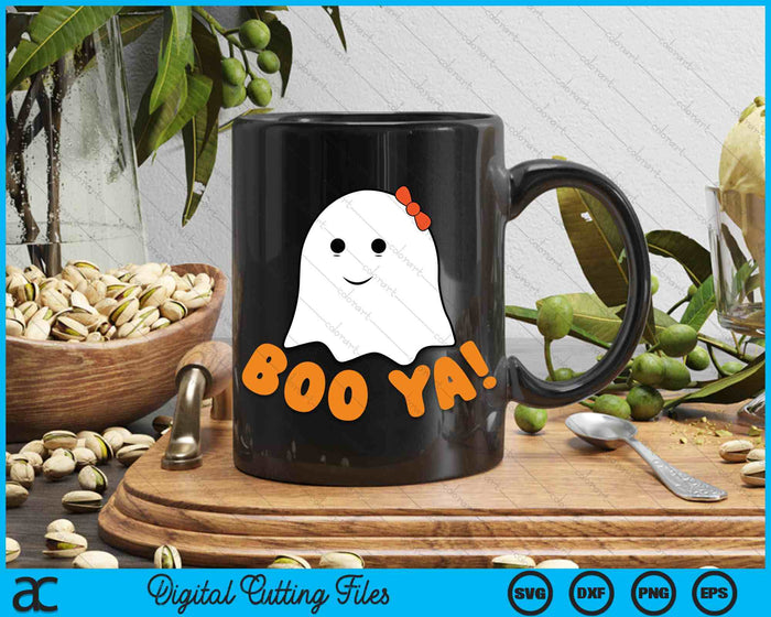 Booya Funny Cute Bow Halloween Ghost Pun SVG PNG Digital Cutting File Booya Funny Cute Bow Halloween Ghost Pun SVG PNG Digital Cutting File