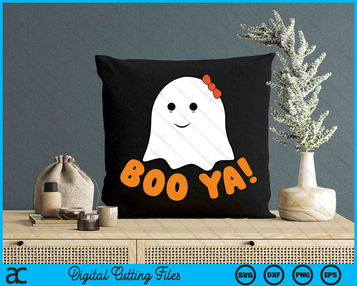 Booya Funny Cute Bow Halloween Ghost Pun SVG PNG Digital Cutting File Booya Funny Cute Bow Halloween Ghost Pun SVG PNG Digital Cutting File