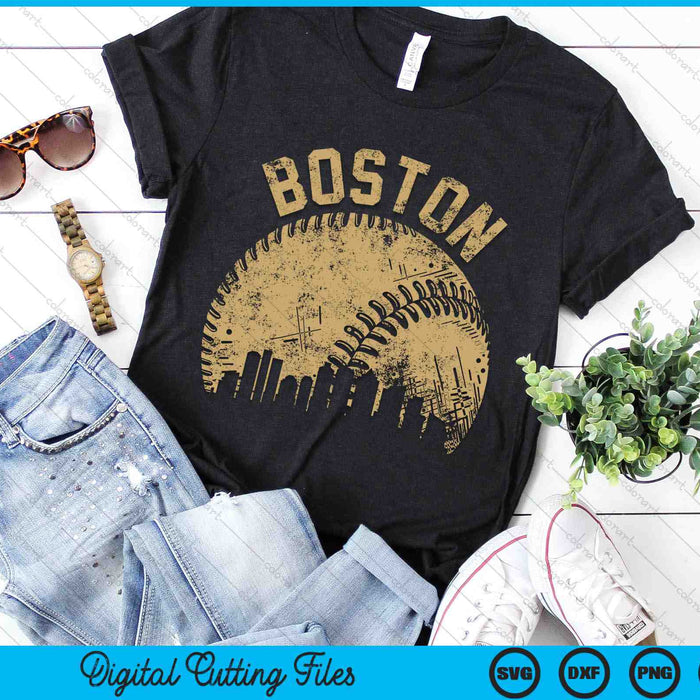 Boston Baseball Skyline Player Coach Fan SVG PNG Digital Printable Files Boston Baseball Skyline Player Coach Fan SVG PNG Digital Printable Files