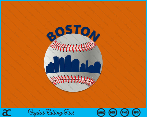 Boston Baseball Team Fans of Space City SVG PNG Digital Cutting Files