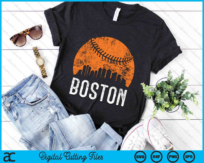 Boston Skyline Boston Baseball SVG PNG Digital Cutting Files Boston Skyline Boston Baseball SVG PNG Digital Cutting Files