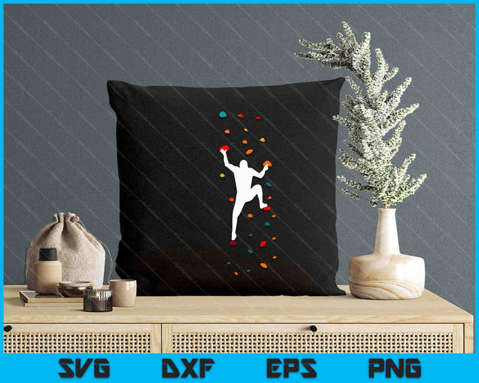 Bouldering Climber Free Climbing Small Rock Formation SVG PNG Digital Cutting Files Bouldering Climber Free Climbing Small Rock Formation SVG PNG Digital Cutting Files