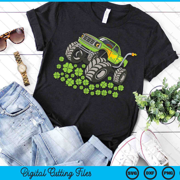 Boys St Patricks Day Toddler Lucky Monster Truck SVG PNG Digital Printable Files Boys St Patricks Day Toddler Lucky Monster Truck SVG PNG Digital Printable Files