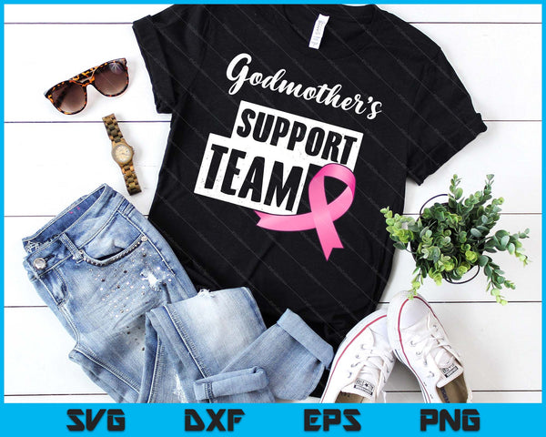 Breast Cancer Godmother Support Breast Cancer Awareness SVG PNG Digital Cutting Files